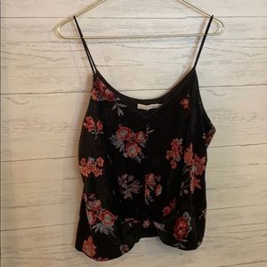 Lush velvet tank top